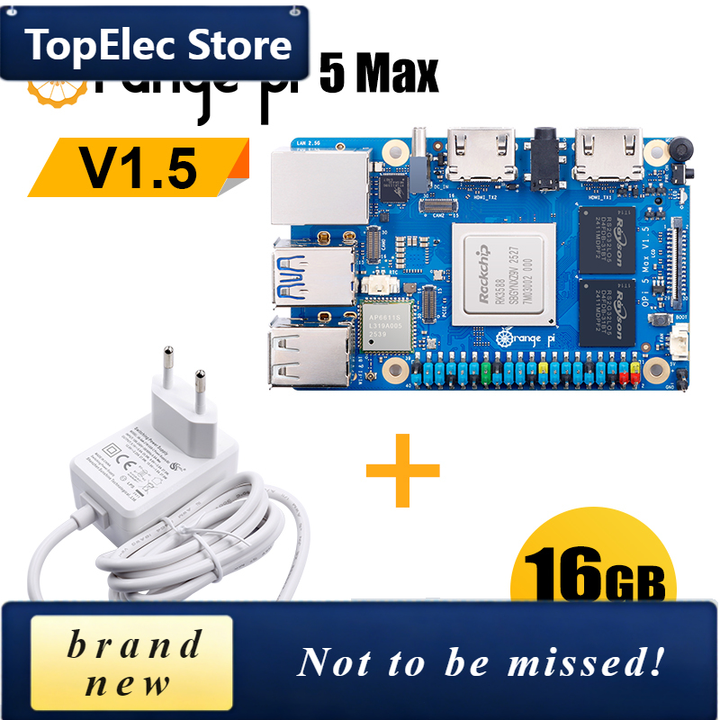 Orange Pi 5 Max Rk3588 - TopElec OrangePi 5 Max 16GB V1.5