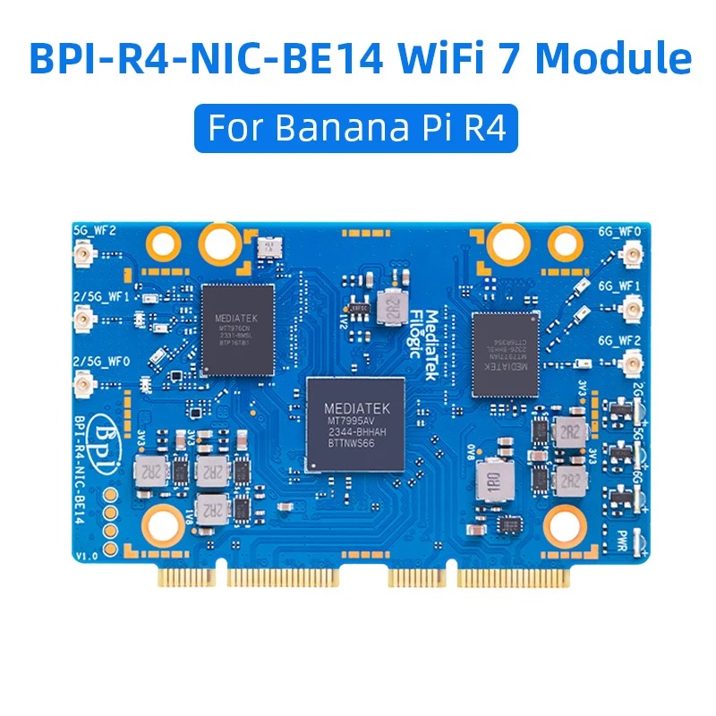 Bananapi Bpi R4 Wifi 7 - BPI-R4 BPI-R4-NIC-BE14 WiFi 7-module met MediaTek